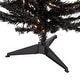 preview thumbnail 5 of 3, 4' Pre-Lit Black Artificial Tinsel Christmas Tree Clear Lights