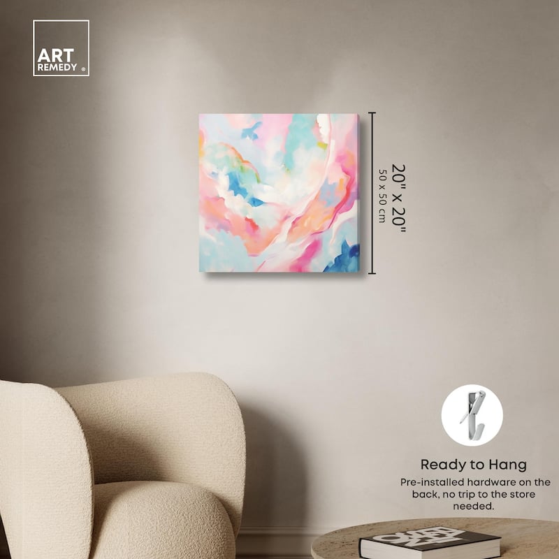 Cotton Candy Clouds I Canvas by Art Remedy, Gallery Wrapped