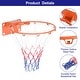 preview thumbnail 3 of 6, 18" Basketball Rim Replacement Bear Up to 386 Lbs, Solid Steel