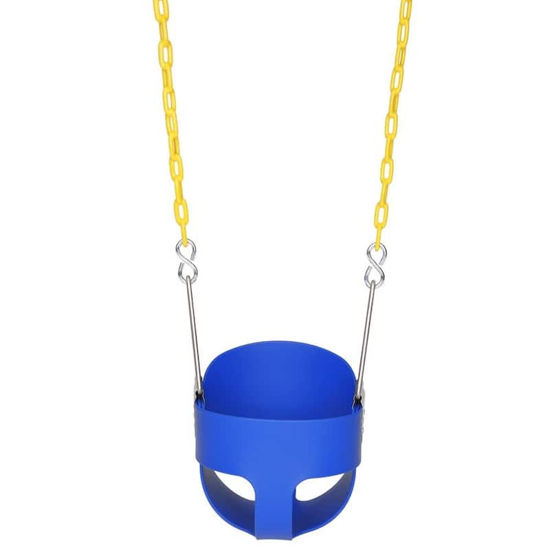 Toddler Swing High Bucket Seat for Infant Backyard Outdoor Activity - N/A - Blue
