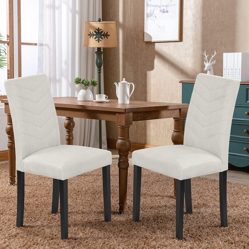 VECELO Upholstered Dining Chairs Set of 2/4/6 Parson Classic Upholstered Dining Chair Modern Parson Chairs
