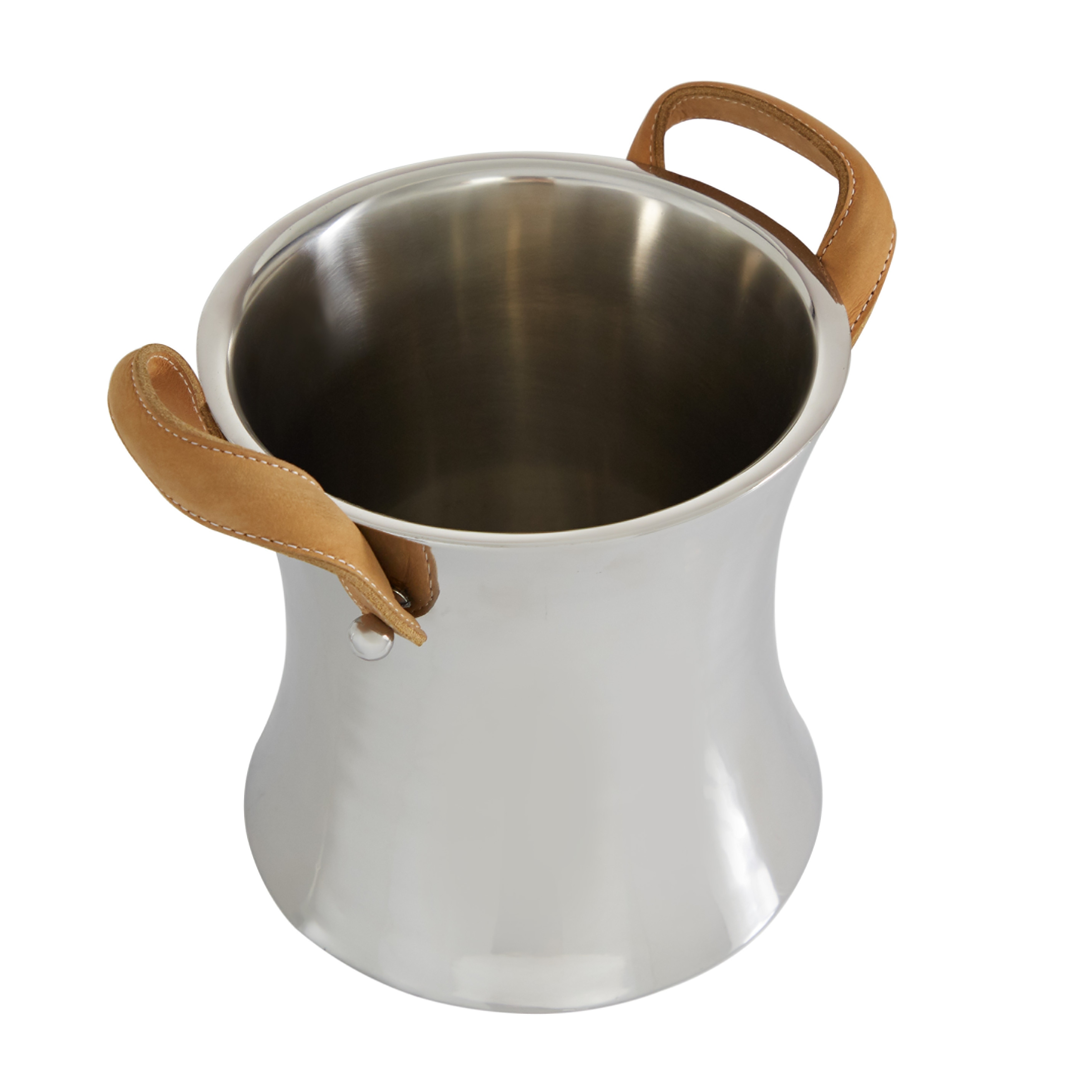 Silver Stainless Steel Champagne Single Bottle Ice Bucket with
