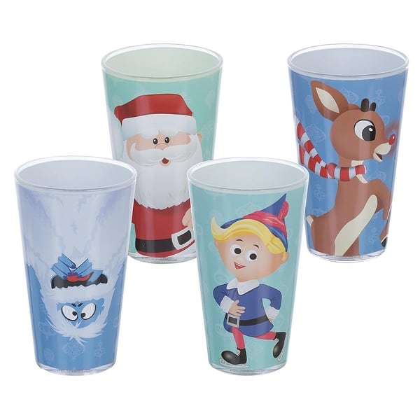 Plastic Travel Mug Rudolph 16 Oz