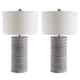 SAFAVIEH Lighting Melina Grey LED Table Lamps (Set of 2) - 16"x16"x28.5"