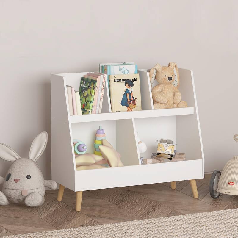 Kids Bookshelf and Toy Organizer