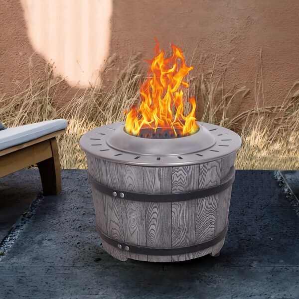Wood Pellet Twig Wood As The Fuel Wood Look Smokeless Firepit Antique Black