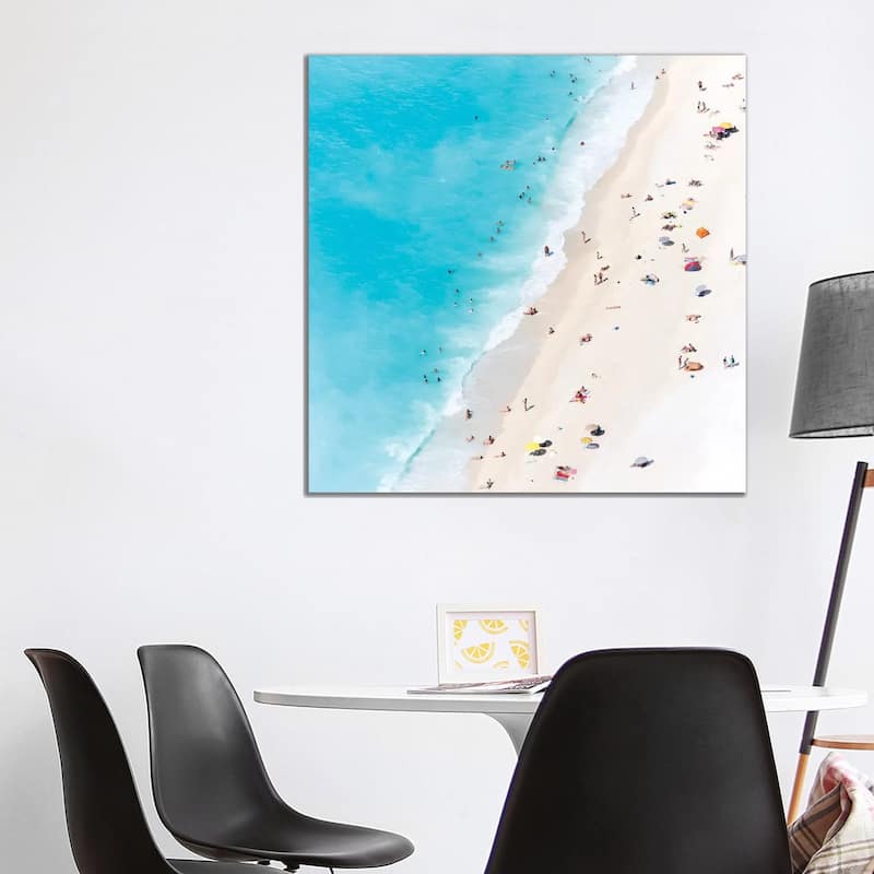 iCanvas "Aerial View Of Myrtos Beach V, Cephalonia, Ionian Islands, Greece" by Matteo Colombo Canvas Print - 37x37x1.5