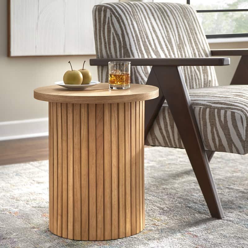 Lifestorey Kendrick Fluted End Table