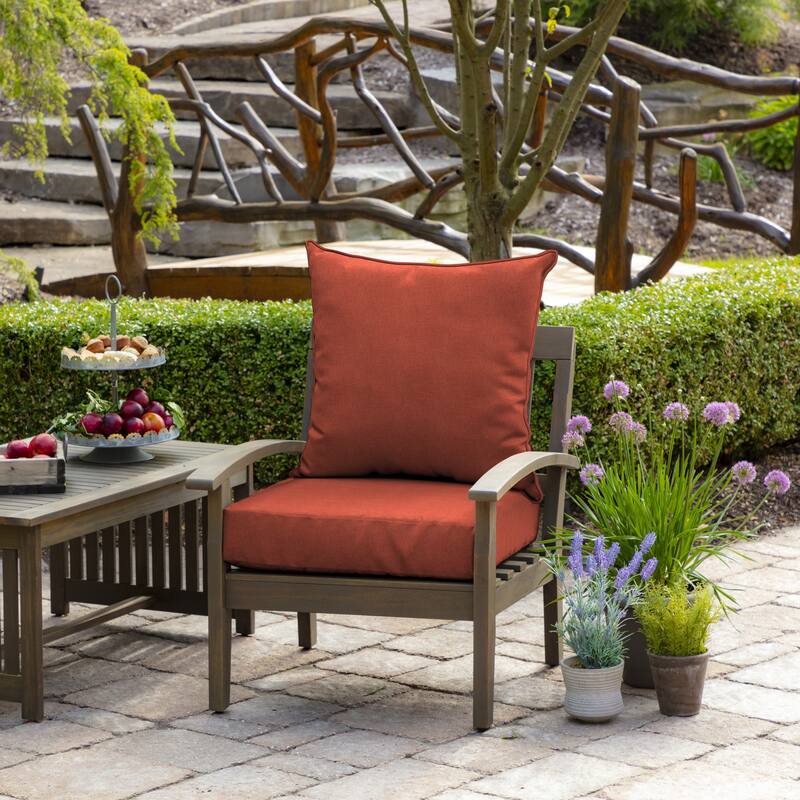 ARDEN Olefin Outdoor Foam Deep Seat Cushion Set, 24 in x 24 in