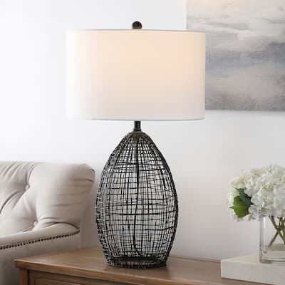 SAFAVIEH Lighting Tina 30" Table Lamp - 18" W x 18" D x 30" H - 18Wx18Dx30H