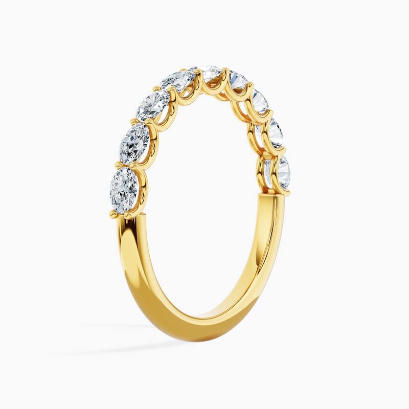 Auriya 14k Gold Oval East-West Lab Grown Diamond Half Eternity Band 0.90 - 3.75 ct. tw. (F-G, VS)
