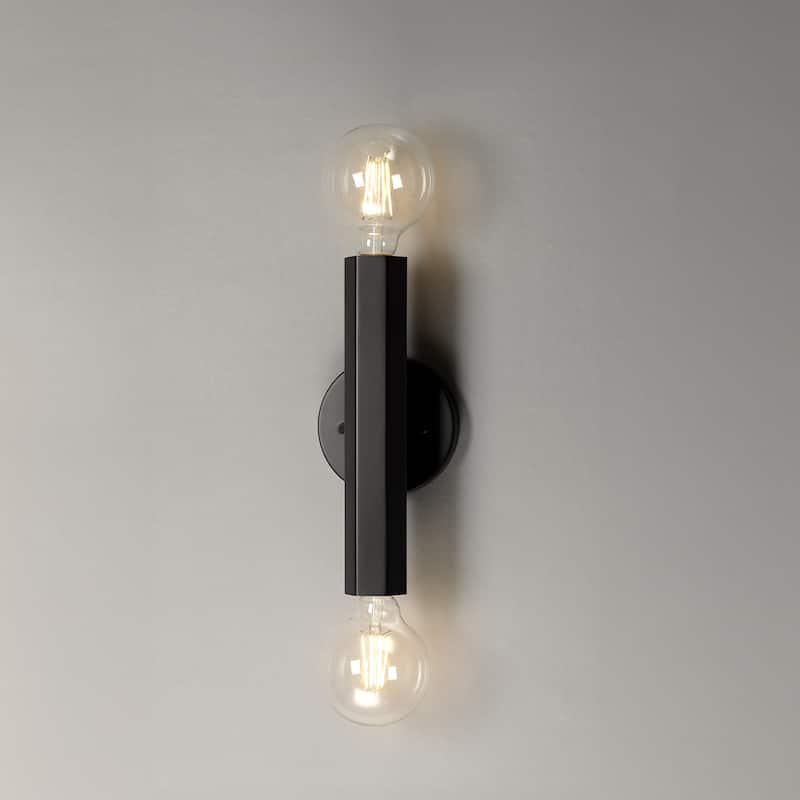 Globe Electric 91009578 Noah 2 Light 5" Tall Bathroom Sconce