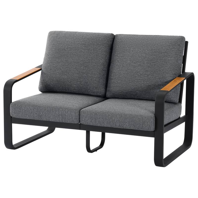 Outdoor Patio Conversation Chair, Loveseat, Sofa with Removable Cushions