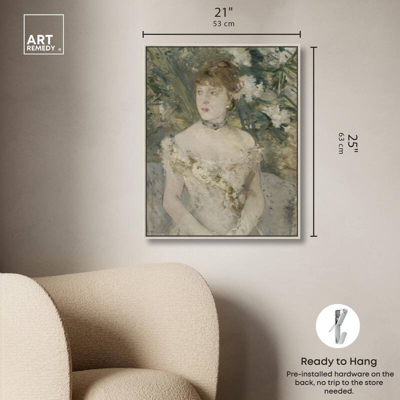 Young Girl in a Ball Gown Canvas by Art Remedy