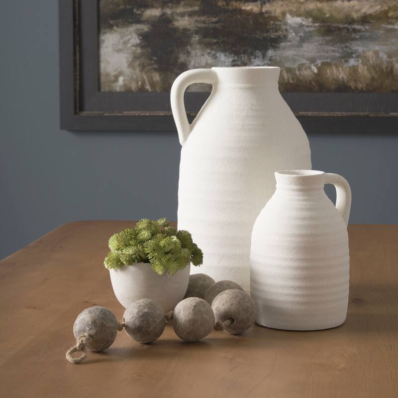 Varamala Beige / Dark Beige Paper Mache Sphere Garland