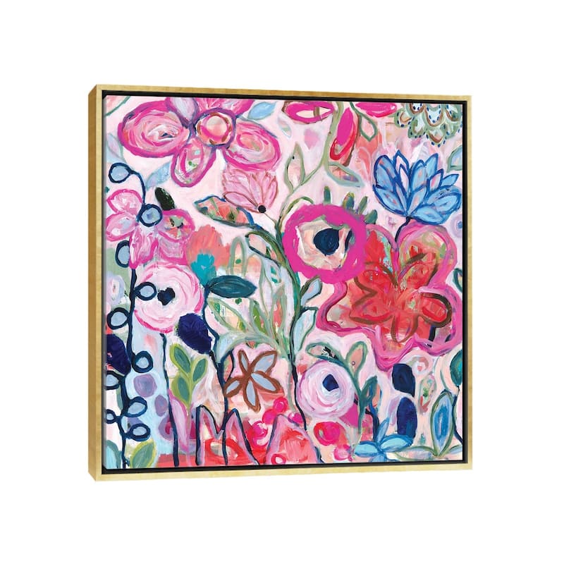 iCanvas "Beloved" by Carrie Schmitt Framed Canvas Print - Gold - 26x26