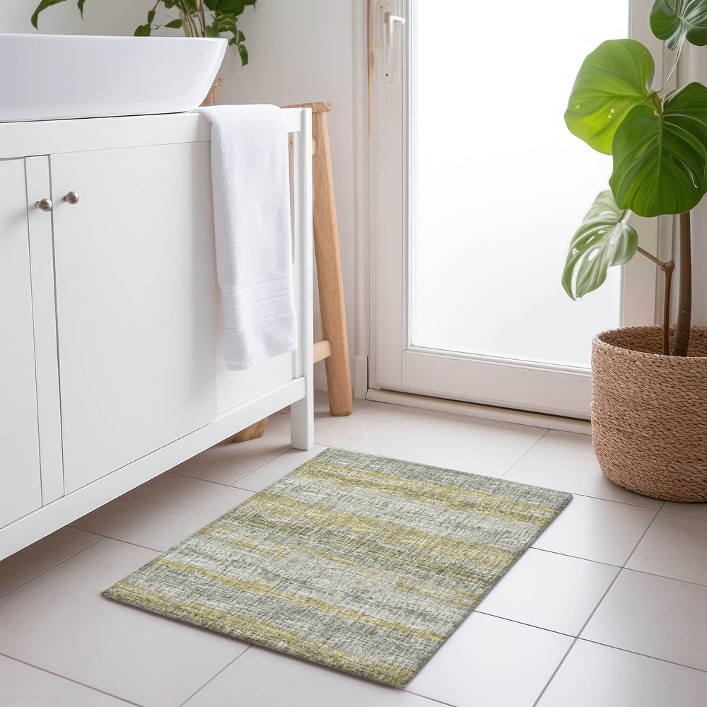 Premium Washable Super Soft Abstract Ombre Stripes Mayfield Rug