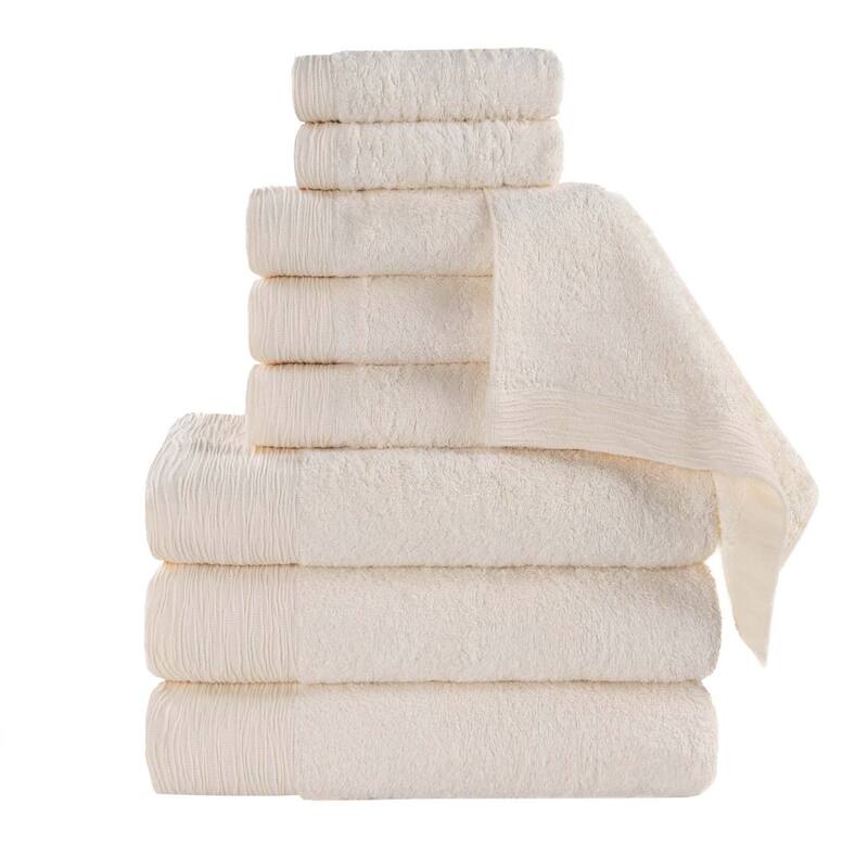 Superior Sierra Rayon From Bamboo Cotton Blend 9 Piece Bathroom Towel Set