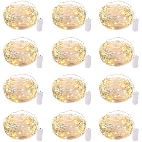 Led Fairy Lights Battery Operated String Lights Waterproof - Yellow