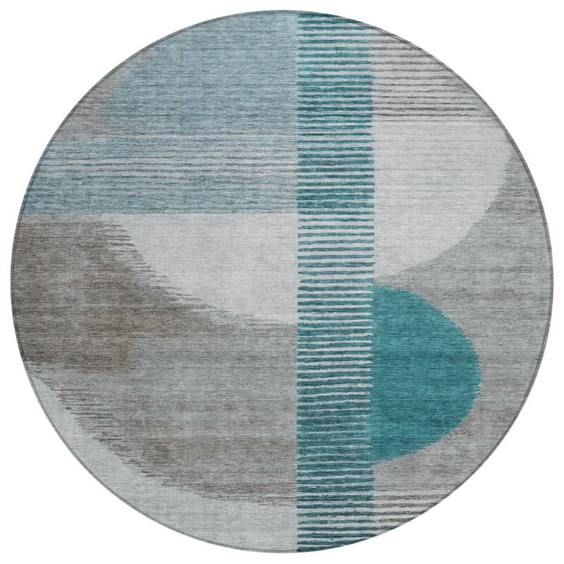 HomeRoots Geometric Transitional Rectangle Outdoor Rug
