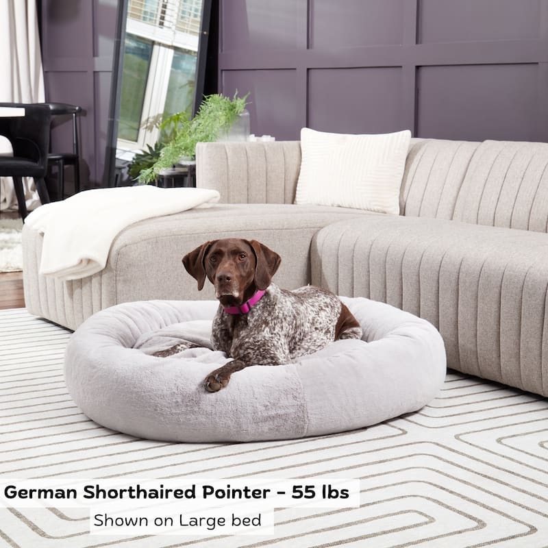 Ryder Faux Fur Cuddler Donut Bed