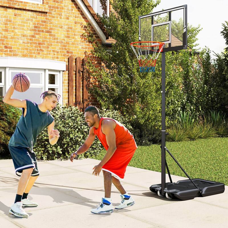 Goplus 3.3-10 FT Portable Basketball Hoop Outdoor with Shatterproof - See Details