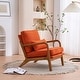 preview thumbnail 12 of 78, Mid Century Modern Upholstered Accent Chair 1-Piece - Orangre  Linen