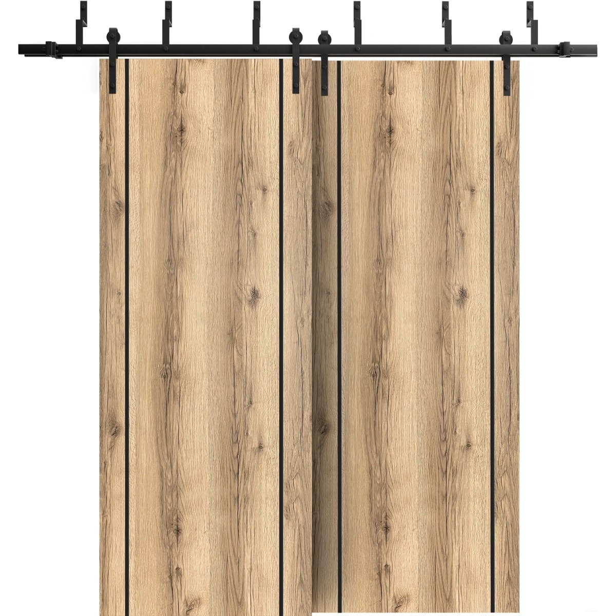 SARTODOORS Planum 0017 Oak Wood Barn Bypass Doors