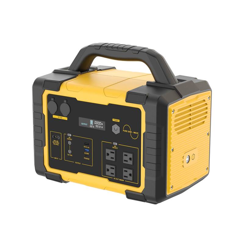 Portable Power Station Solar Generator with AC Outlet for Home Use, Camping, Emergencies - 1800W - N/A