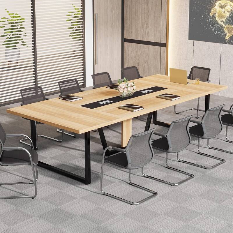 8FT Conference Table, Large Meeting Table for 10 People