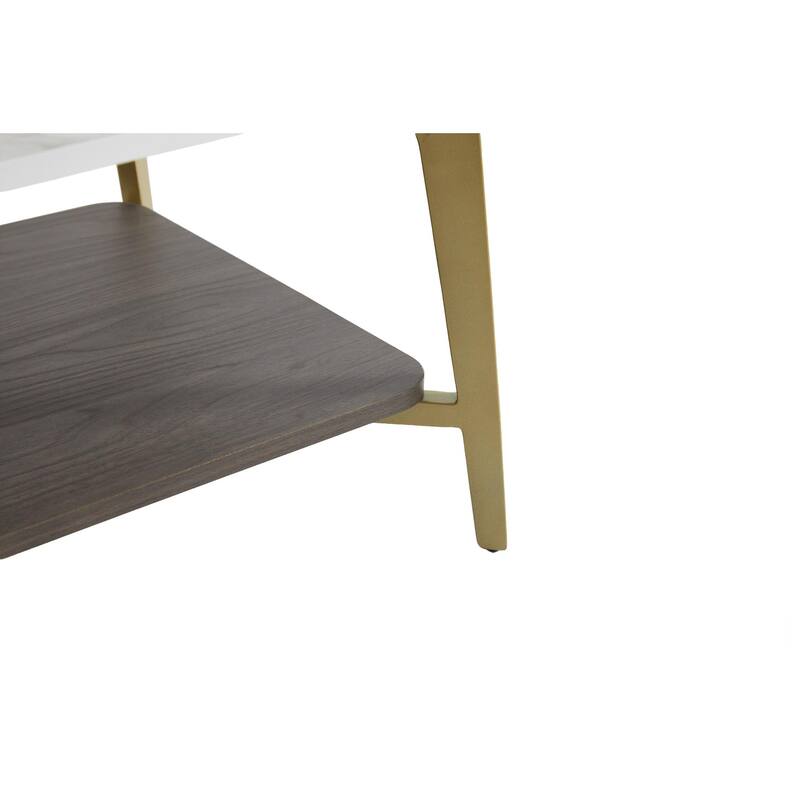 GDF Studio - Neron Modern Wood Coffee Table with Metal Frame