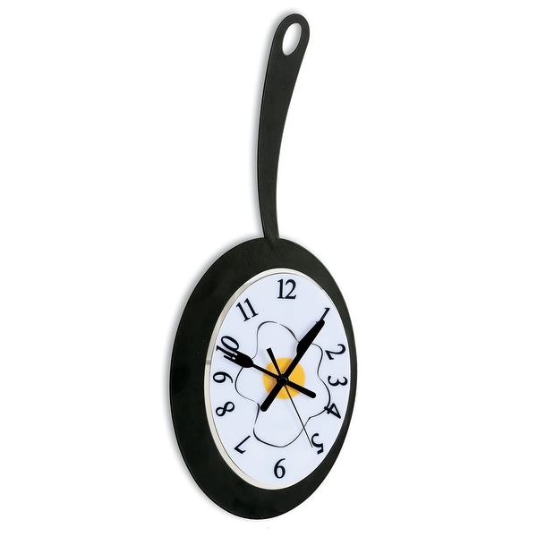 Fried-Egg and Pan Clock