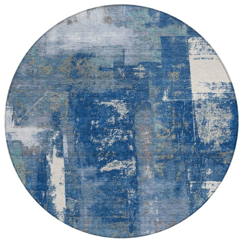 HomeRoots Abstract Transitional Rectangle Outdoor Rug