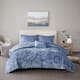 Intelligent Design Isabel Velvet Comforter Set - Blue - Full - Queen