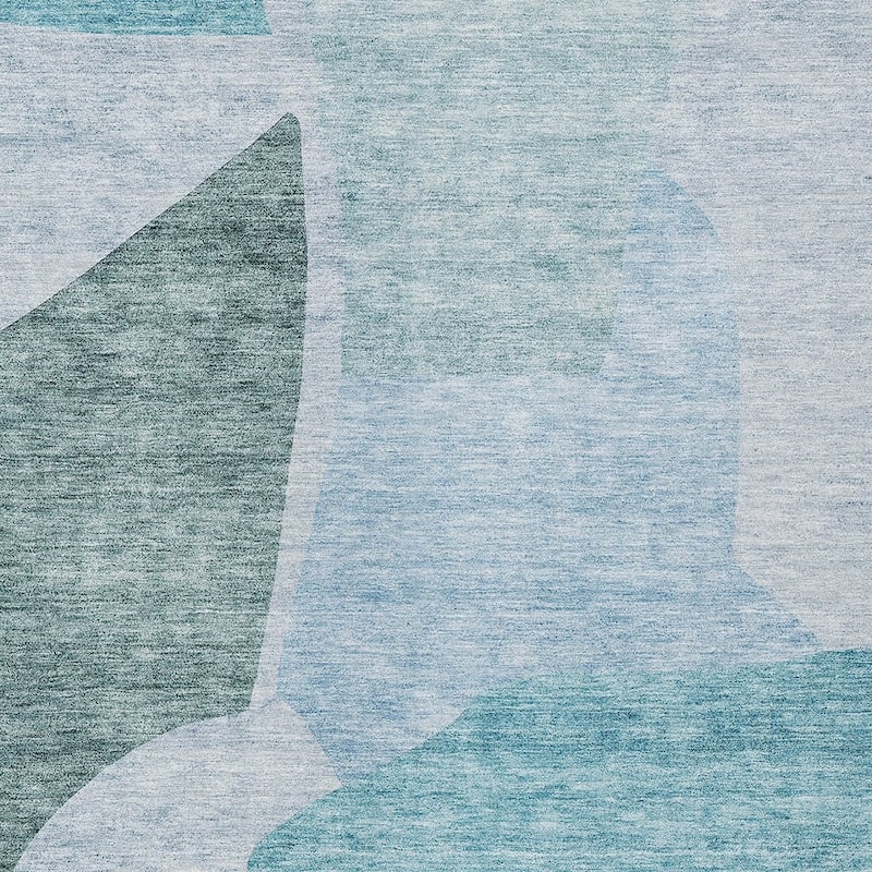 HomeRoots Abstract Transitional Rectangle Outdoor Rug