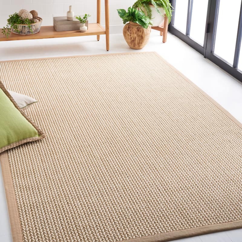 SAFAVIEH Natural Fiber Evia Sisal & Wool Rug - 10' x 14' - Beige