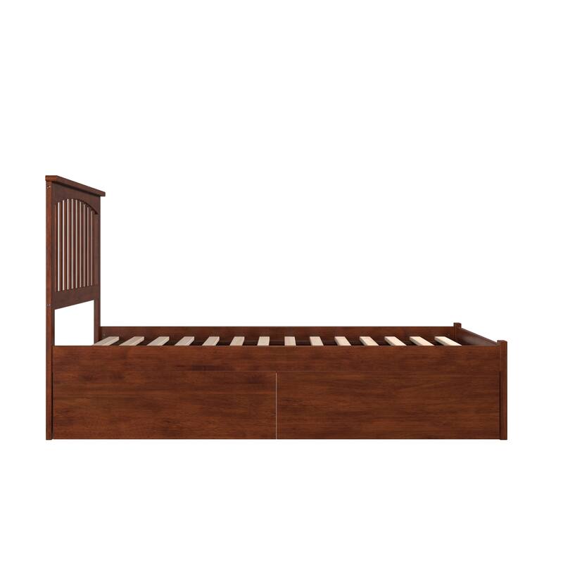 Platform Bed with Drawers & Footboard - Modern Bedroom Storage Solution