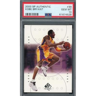 Kobe Bryant 2000 Upper Deck SP Authentic Basketball Card #39 Graded PSA 10 - 8'6" x 11'6"