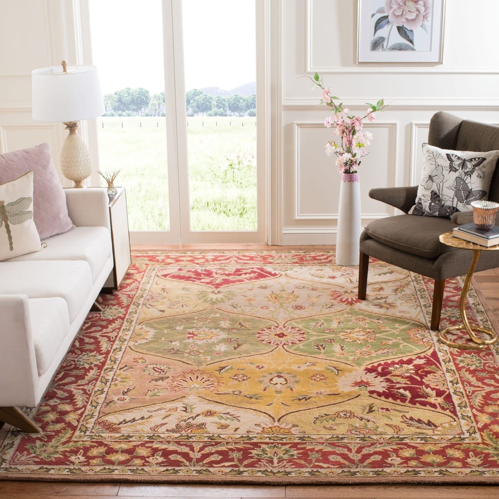 SAFAVIEH Handmade Heritage Roselyne Traditional Oriental Wool Rug