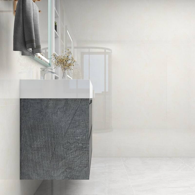 Victoria 48" Wall Mounted Modern Vanity with Acrylic Sink