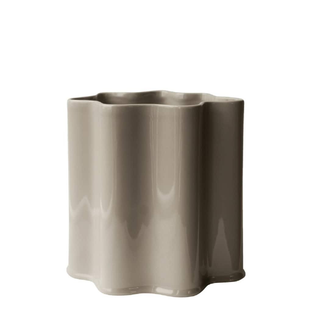 Ceramic Geometric Planter - 8.5" - Beige