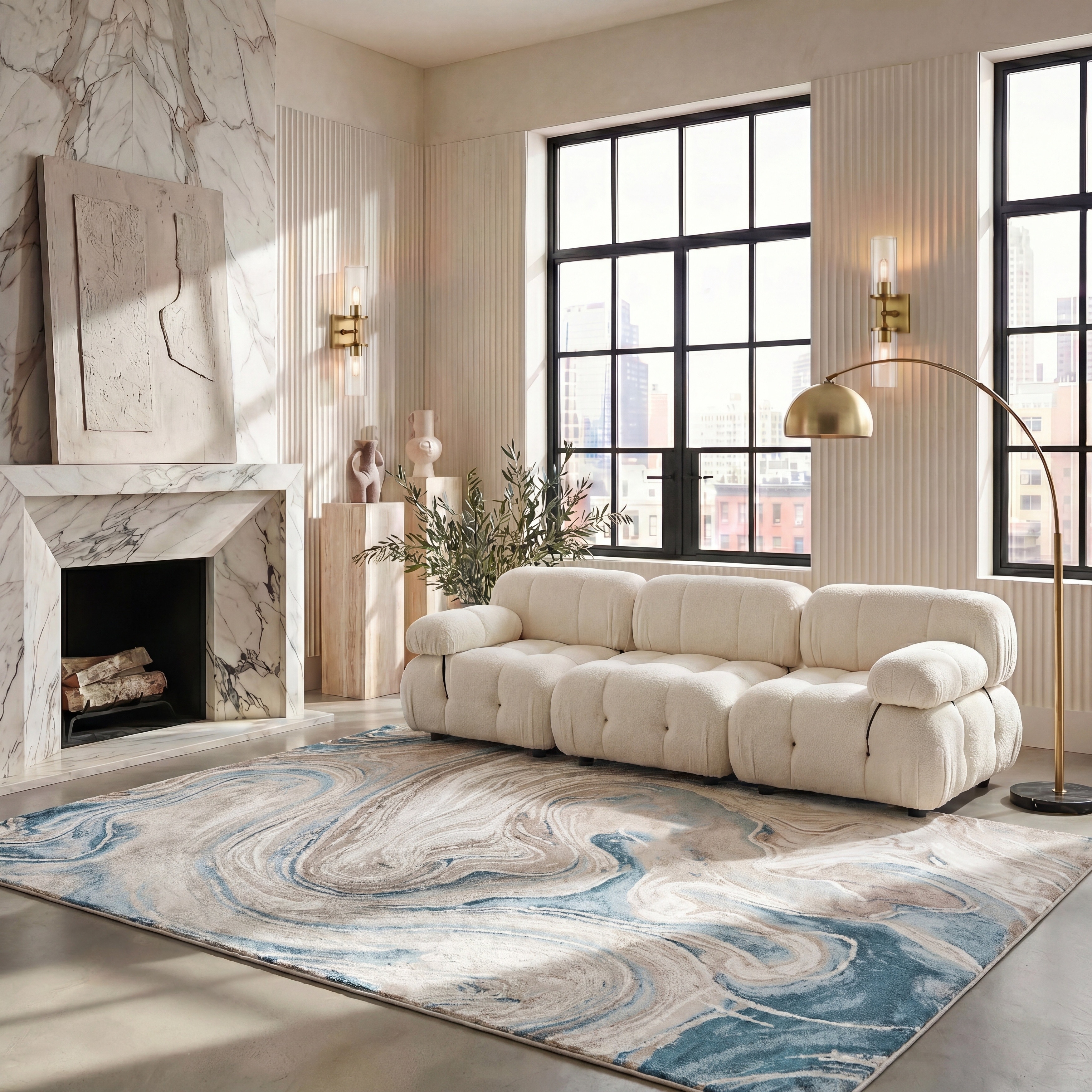 SAFAVIEH Meadow Brighid Modern Abstract Rug