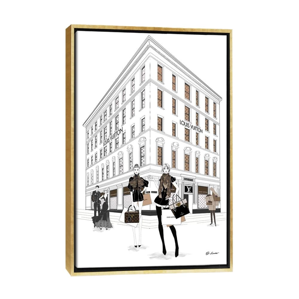 iCanvas "Louis Vuitton Girls" by So Loretta Framed Canvas Print