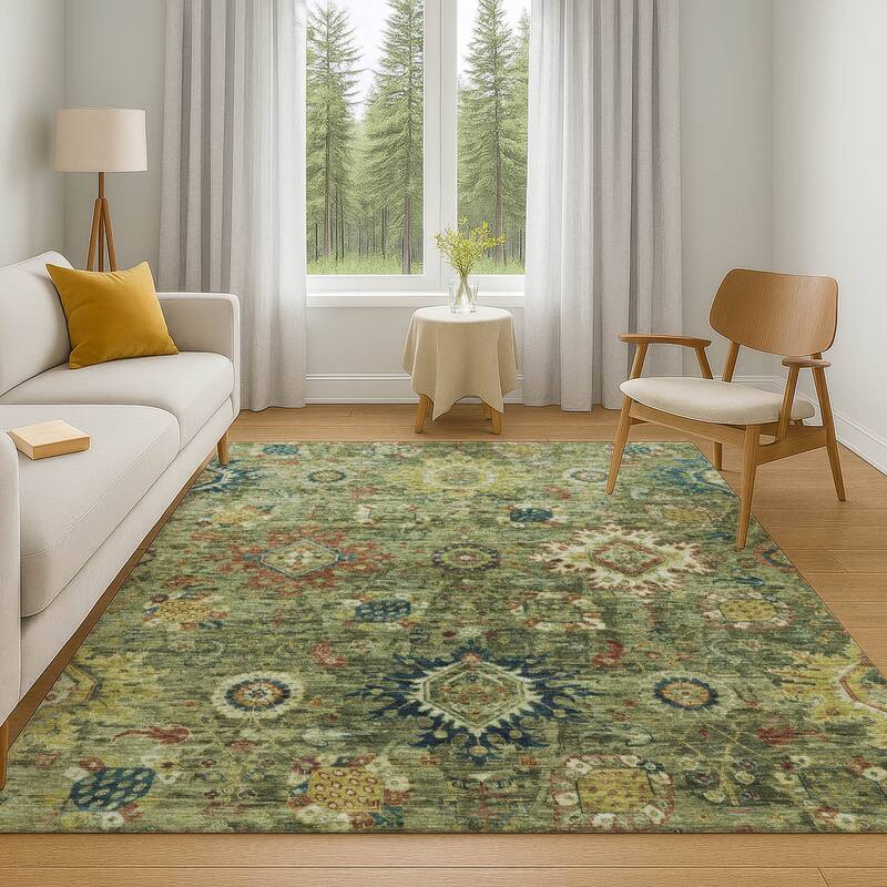 Premium Washable Super Soft Traditional Kashan Mayfield Rug