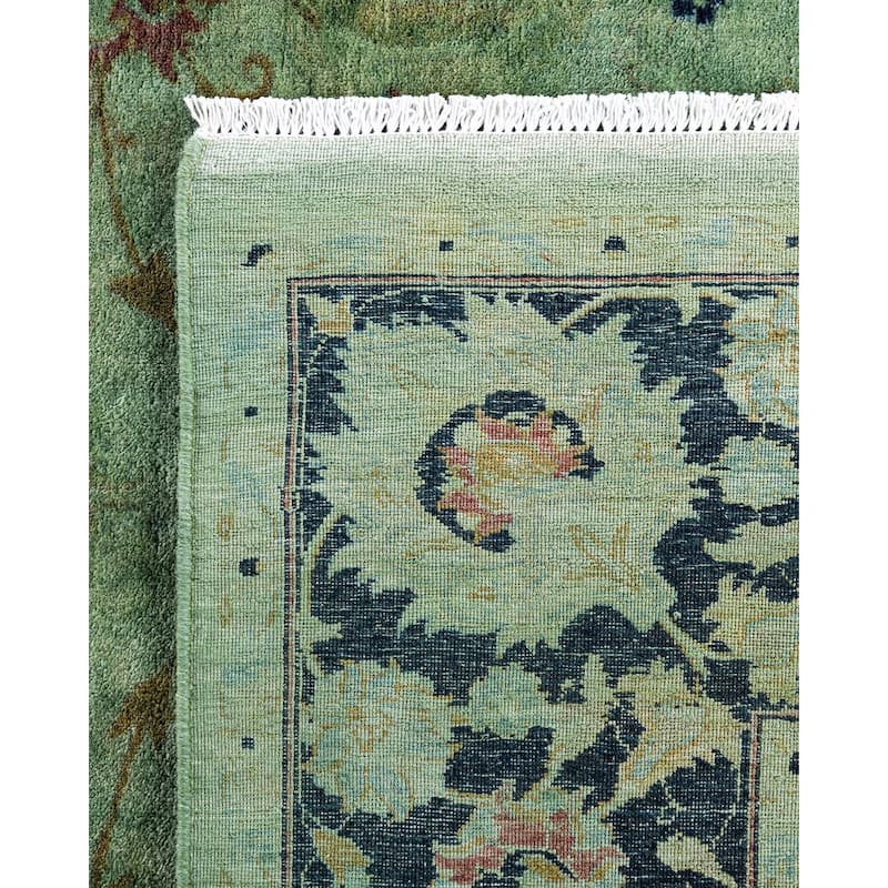 Contemporary Overdyed Wool Hand Knotted Area Rug - 6' 2" x 8' 10"