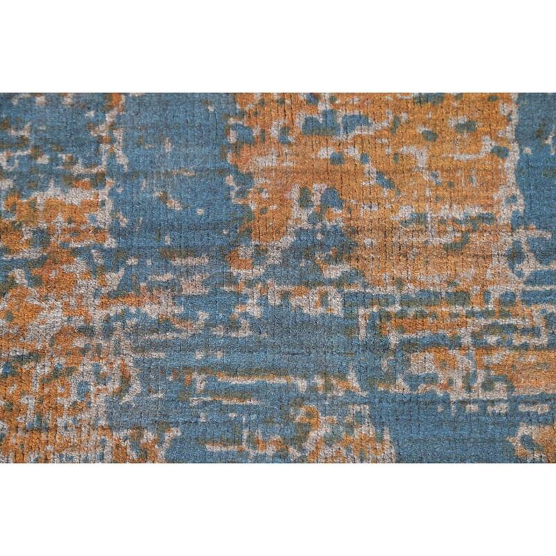 Modern Abstract Area Rug Handmade Wool Carpet - 5'4"x 8'4"