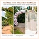 preview thumbnail 3 of 8, Outsunny 82” Decorative Metal Garden Trellis Arch with Durable Steel Tubing & Elegant Scrollwork, Perfect for Weddings