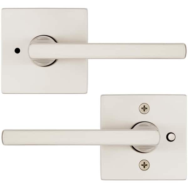 Kwikset Halifax Interior Passage Door Handle - Polished Chrome, Non-Locking, Square Rose