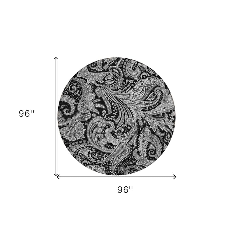 HomeRoots Paisley Transitional Rectangle Outdoor Rug