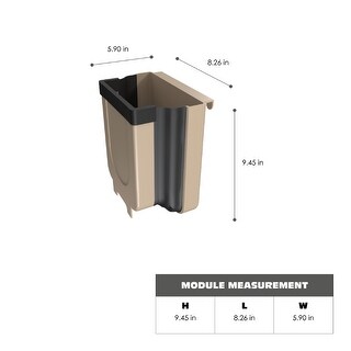 TUHOME Brown Mini trash can for kitchen garbage bin 1.6 Gallon X1UN -  Overstock - 35796808